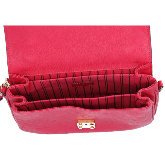 Louis Vuitton Pochette Metis MM Monogram Empreinte Shoulder Bag Hot Pink - Picture 5 of 13
